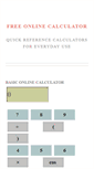 Mobile Screenshot of free-onlinecalculator.com